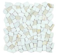 Glass & Marble Pebble Mosaic Tile Elysium