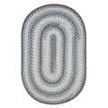8x10  Graphite Oval Homespice Rugs