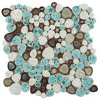 Growing Series Glass Pebble Mosaic Tile Elysium