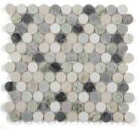 Penny Marble Mosaic 11 x 11.75 Elysium