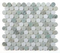 Penny Marble Mosaic 11 x 11.75 Elysium