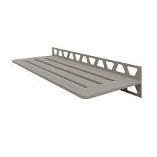Schluter-SHELF-W Rectangular Wall Shelf - Wave - Greige Schluter