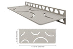 Schluter-SHELF-W Rectangular Wall Shelf for Tile Showers Style Curve Schluter
