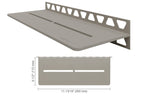 Schluter-SHELF-W Rectangular Wall Shelf for Tile Showers  Pure Style Schluter