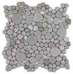 Growing Series Glass Pebble Mosaic Tile Elysium