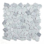 Glass & Marble Pebble Mosaic Tile Elysium