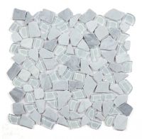 Glass & Marble Pebble Mosaic Tile Elysium