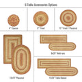 10x15 Harvest TbMt Oval Set of 4 Homespice Rugs