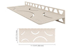 Schluter-SHELF-W Rectangular Wall Shelf for Tile Showers Style Curve Schluter