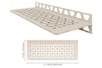 Schluter-SHELF-W Rectangular Wall Shelf for Tile Shower in Floral Schluter