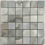 Reves Matte Tile Mosaic 2 x 2 on a 12 x 12 Sheet Elysium