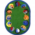 Joyful Faces Green Joy Carpets