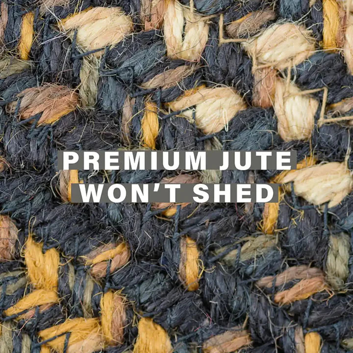 Kilimanjaro Black Braided Jute Rug Homespice Rugs