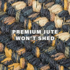 Kilimanjaro Black Braided Jute Rug Homespice Rugs