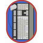 Keyboard Connection Gray Joy Carpets