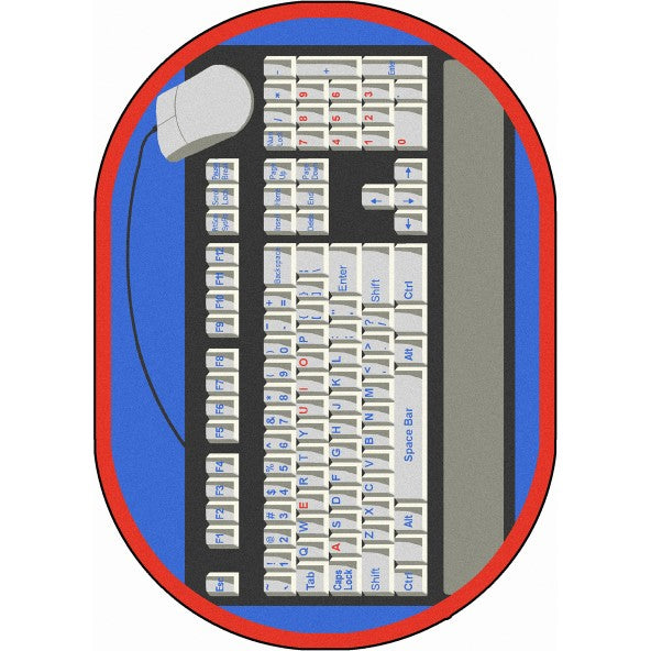 Keyboard Connection Gray Joy Carpets