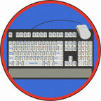 Keyboard Connection Gray Joy Carpets