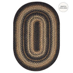 Kilimanjaro Black Braided Jute Rug Homespice Rugs