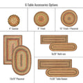 10x15 Kingston TbMt Oval Set of 4 Homespice Rugs