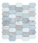 Montage Elongate Hex Marble Mosaic 12.5 x 13.25 Elysium