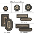 4 IN Manchester Coaster Set of 6 Homespice Rugs