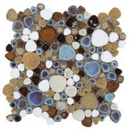 Growing Series Glass Pebble Mosaic Tile Elysium