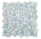 Glass & Marble Pebble Mosaic Tile Elysium