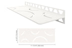 Schluter-SHELF-W Rectangular Wall Shelf for Tile Showers Style Curve Schluter