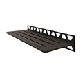 Schluter-SHELF-W Rectangular Wall Shelf - Wave - Matte Black Schluter