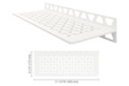 Schluter-SHELF-W Rectangular Wall Shelf for Tile Shower in Floral Schluter
