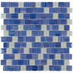 SPLASH 1 x 1 Offset Glass Mosaic Tile Anthology