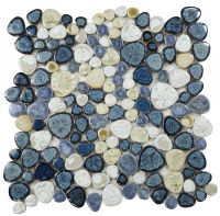 Growing Series Glass Pebble Mosaic Tile Elysium