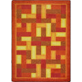 Joy Carpets Off Beat Orange Area Rug Joy Carpets