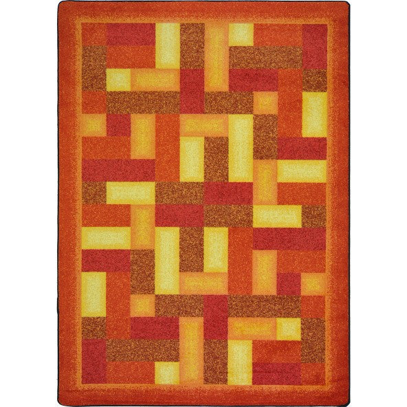 Joy Carpets Off Beat Orange Area Rug Joy Carpets