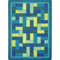 Joy Carpets Off Beat Teal Area Rug Joy Carpets