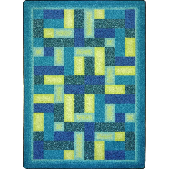 Joy Carpets Off Beat Teal Area Rug Joy Carpets