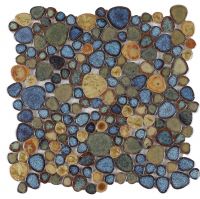 Growing Series Glass Pebble Mosaic Tile Elysium