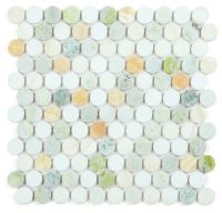 Penny Marble Mosaic 11 x 11.75 Elysium