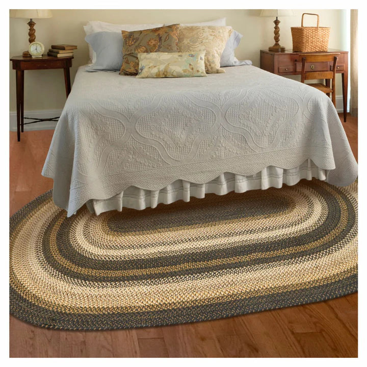 Kilimanjaro Black Braided Jute Rug Homespice Rugs