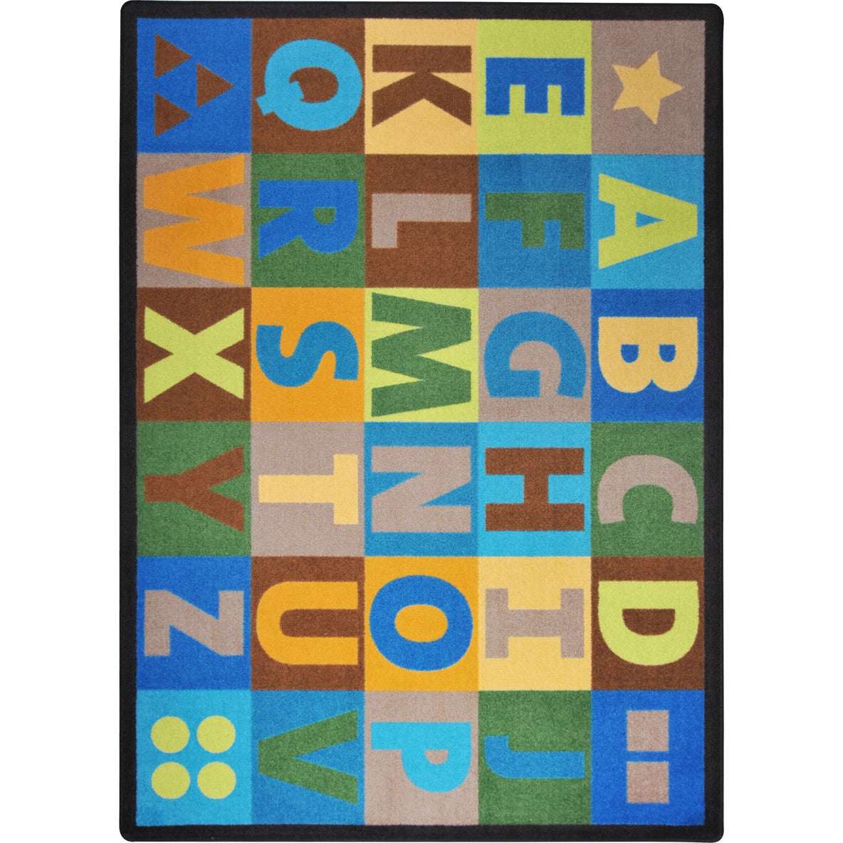 Oversize Alphabet Earthtone