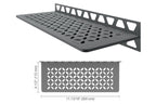 Schluter-SHELF-W Rectangular Wall Shelf for Tile Shower in Floral Schluter