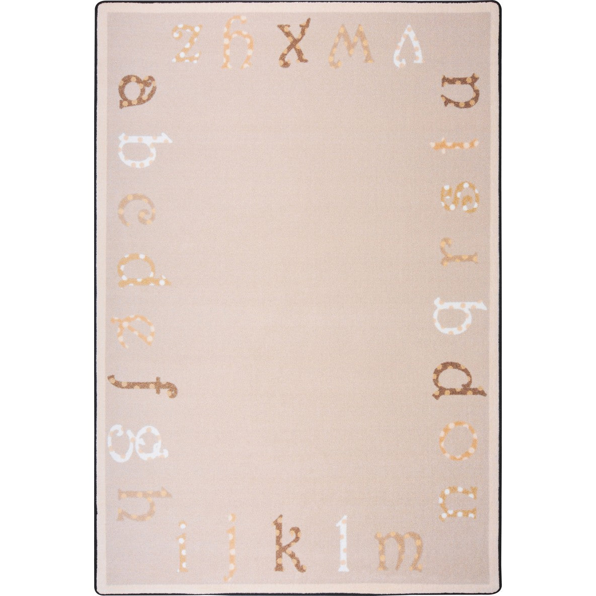 Polka Dot ABC's Beige