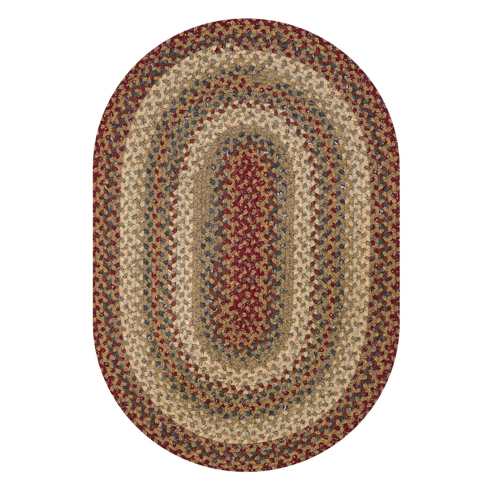 27x45  Pumpkin Pie Oval Homespice Rugs