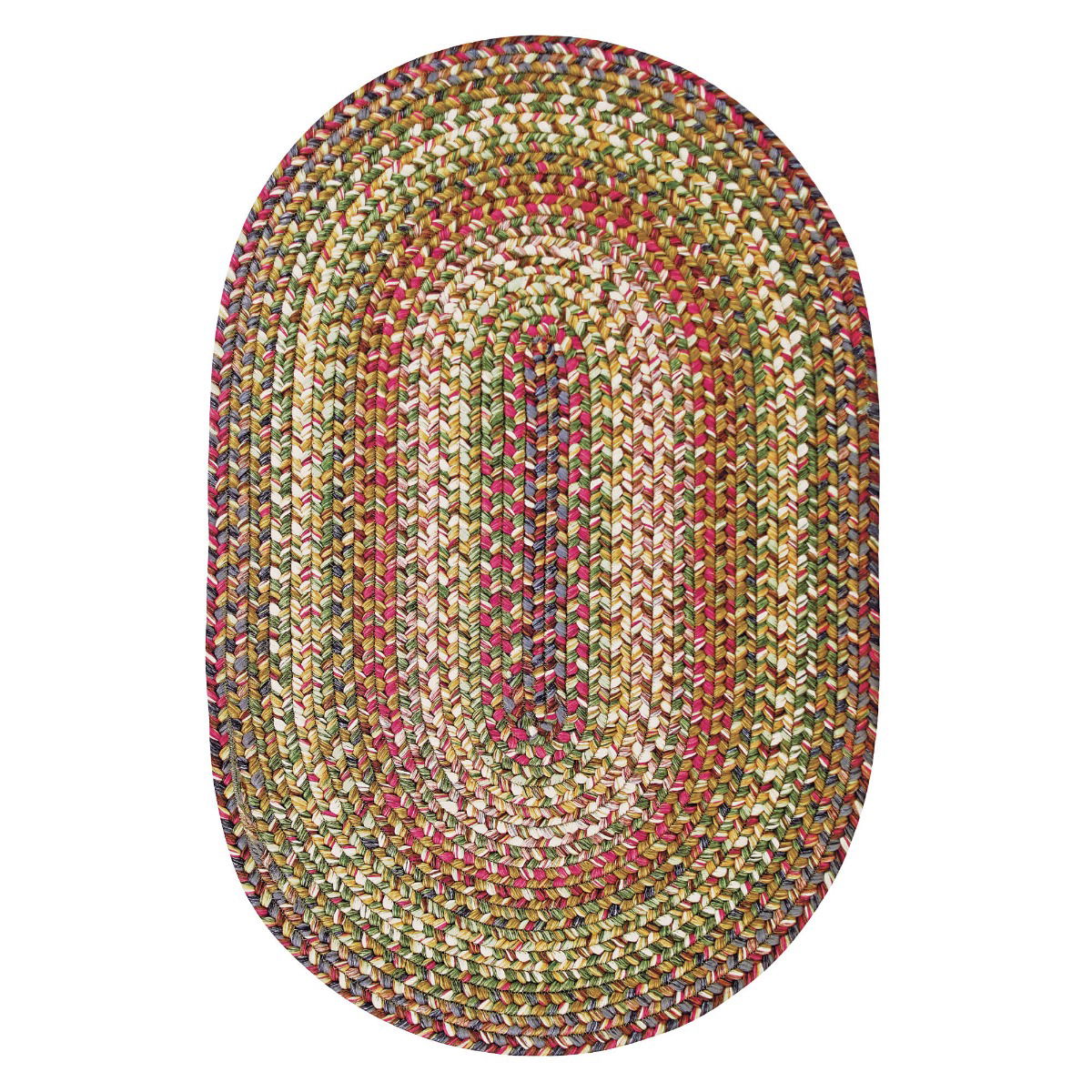 5x8  Rainforest Oval Homespice Rugs