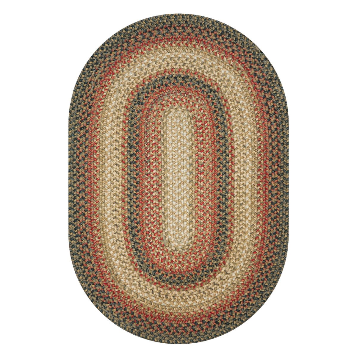 2x3  Russett Oval Homespice Rugs