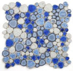 Growing Series Glass Pebble Mosaic Tile Elysium