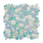 Growing Series Glass Pebble Mosaic Tile Elysium