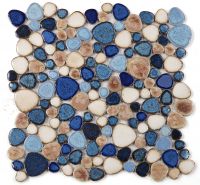Growing Series Glass Pebble Mosaic Tile Elysium