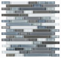 Rain Glass Textured Mosaic  11.75 x 12 Elysium