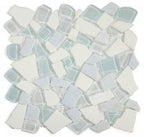 Glass & Marble Pebble Mosaic Tile Elysium